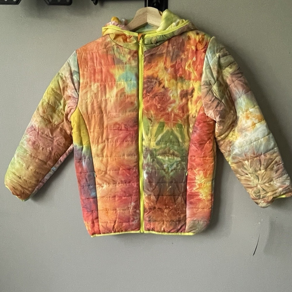 ALEXA RAE Girls Tie Dye Packable Jacket Size 12-14 NWT NEW Boutique